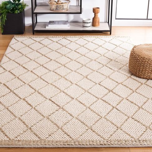 سجادة SAFAVIEH Madison Collection - 2'2" x 14'، أزرق ورمادي، تصميم تجريدي بوهو حديث، لا يتساقط ويسهل العناية به، مثالي للمناطق ذات الحركة المرورية العالية في غرفة المعيشة وغرفة النوم (MAD440M) in Saudi Arabia