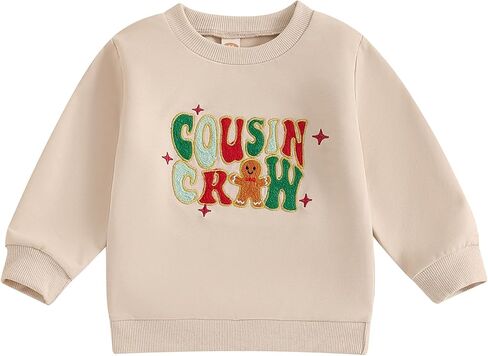 Toddler Baby Girl Boy Christmas Outfit Christmas Cookie Tester Sweatshirt Long Sleeve Pullover Fall Winter Clothes in Saudi Arabia