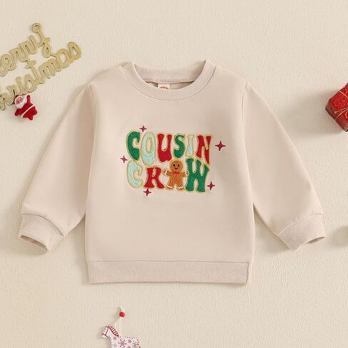Toddler Baby Girl Boy Christmas Outfit Christmas Cookie Tester Sweatshirt Long Sleeve Pullover Fall Winter Clothes in Saudi Arabia