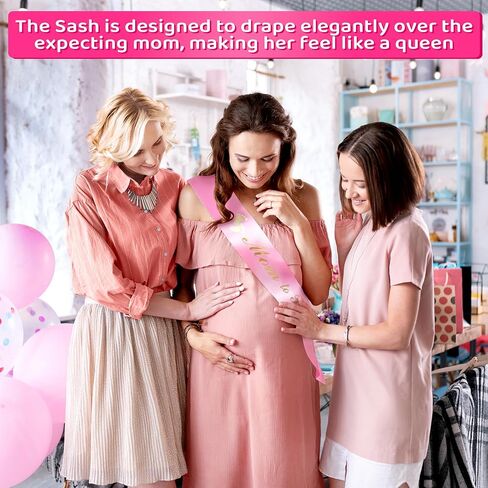 زينة استحمام الطفل من Mom to Be Sash أوشحة خيش محايدة من Dad to Be Pin - وشاح استحمام ريفي للأطفال للأم والأب ليكون وشاحًا لاستحمام الطفل - وشاح الأم تو بي محايد يكشف عن الجنس in Saudi Arabia