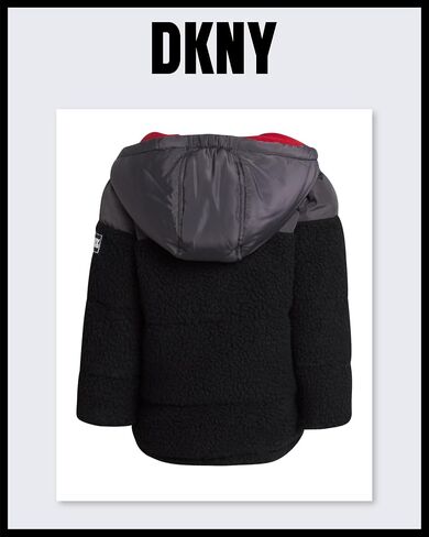 DKNY Toddler Boys Jacket - Heavyweight Polar Fleece Lined Sherpa Layette Bubble Puffer Jacket - Infant Winter Jacket (12M-4T) in Saudi Arabia