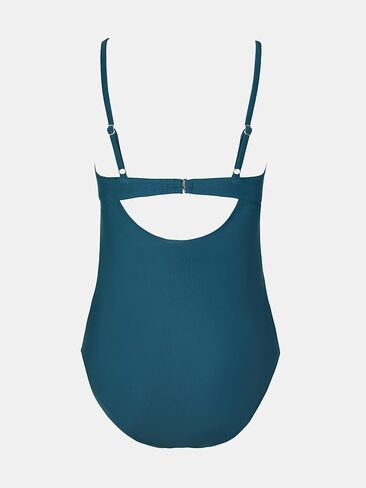 CUPSHE Women's Maternity One Piece Swimsuit Wrapped Pregnancy Bathing Suit | Removable Soft Cups, Ruched, Cutout, Back Hook, Adjustable Straps in Saudi Arabia