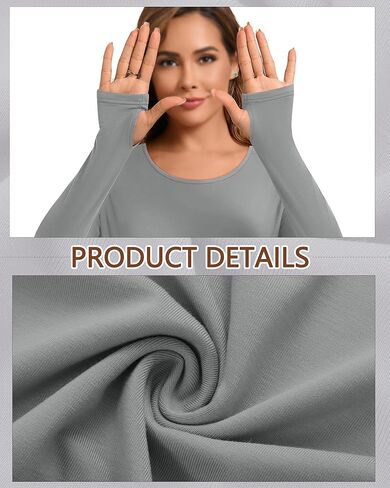 3 Pack Women's Long Sleeve Maternity Shirts with Thumbhole, Crew Neck Pregnancy Yoga Tunic Tops Soft Basic Mama Tee in Kuwait