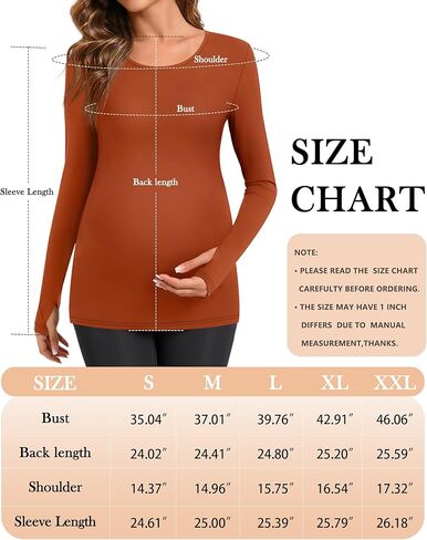 3 Pack Women's Long Sleeve Maternity Shirts with Thumbhole, Crew Neck Pregnancy Yoga Tunic Tops Soft Basic Mama Tee in Kuwait