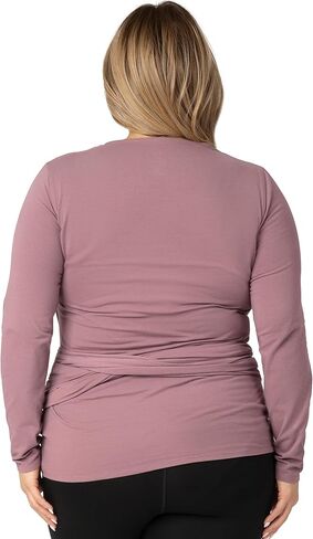 Kindred Bravely Organic Cotton Skin to Skin Long Sleeve Wrap Top | Kangaroo Shirt, Nursing Top in Kuwait