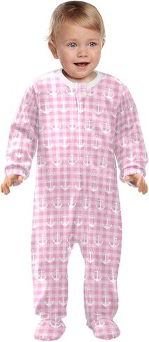 Dussdil Baby One-Piece Footies Newborn Rompers Pajamas Cotton Footed Pjs for Sleep Play Boys Girls in Kuwait