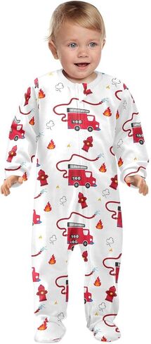 Dussdil Baby One-Piece Footies Newborn Rompers Pajamas Cotton Footed Pjs for Sleep Play Boys Girls in Kuwait