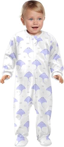 Dussdil Baby One-Piece Footies Newborn Rompers Pajamas Cotton Footed Pjs for Sleep Play Boys Girls in Kuwait