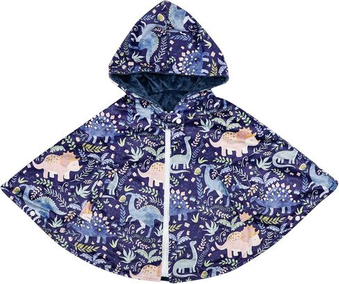 المعطف مقعد السيارة للأطفال من Pea Pod، معطف بغطاء للرأس لمقعد السيارة، طبقة مزدوجة دافئة من المنكي عباءة الربيع والخريف والشتاء للأطفال الصغار، عباءة بغطاء للرأس للفتيات من عمر 0-4 سنوات، ديناصور لطيف in Kuwait