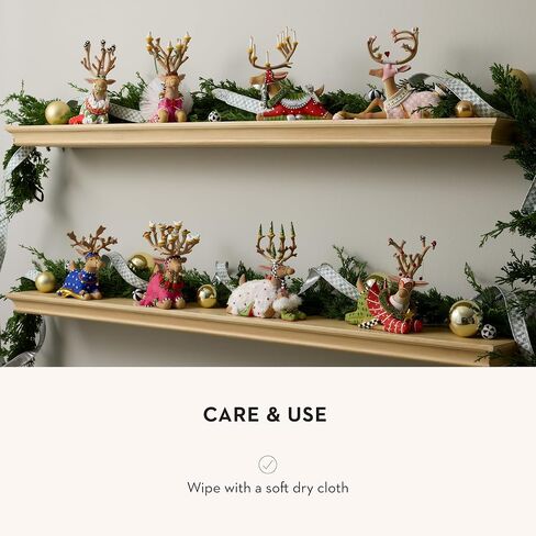 MACKENZIE-CHILDS Patience Brewster Dash Away Donna Reindeer Decoration, Holiday and Christmas Decoration for Home in Kuwait