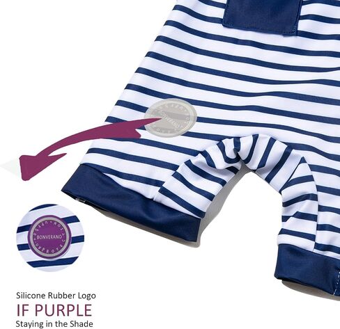 BONVERANO Baby Boy Recycled Sustainable Swimwear One Piece UPF 50+ Full Zip Long Sleeve Sunsuit in Kuwait