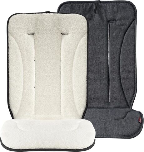 Momcozy Universal Breathable Stroller Liner | Reversible Stroller Cushion | Winter Warm Car Seat Liners | Crib Carriage Cushion Pad | Plush for Winter Use ＆Soft Fabric for All-Season Comfort in Saudi Arabia
