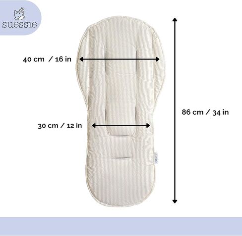 بطانة عربة الأطفال من Suessie - إدراج مقعد عالمي وقابل للعكس، نقاط سوداء in Kuwait