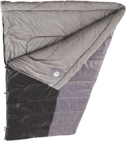 Coleman Biscayne Big & Tall 40°F Sleeping Bag, Fits Adults up to 6ft 4in Tall, No-Snag Zipper with Stuff Sack Included, Machine Washable in Saudi Arabia