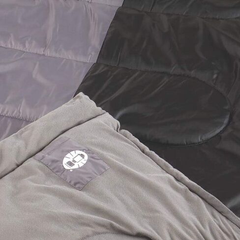 Coleman Biscayne Big & Tall 40°F Sleeping Bag, Fits Adults up to 6ft 4in Tall, No-Snag Zipper with Stuff Sack Included, Machine Washable in Saudi Arabia