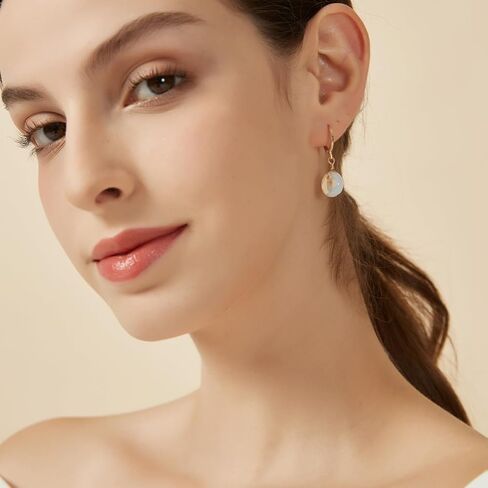 Jade Earring for women Dount Earrings Aventurine Green Jade Earrings 925 Sterling Silver with Gold Plated Drop Earrings Jewelry Handmade Gifts for Birthday Gifts for Girls in Saudi Arabia