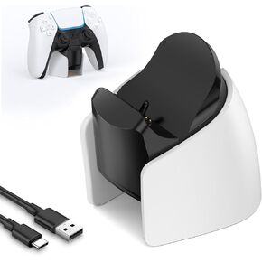 قاعدة شحن لوحدة تحكم PS5، محطة شحن USB سريعة IINE لوحدة تحكم PS5 DualSense Edge، قاعدة شحن وحدة تحكم PS5 Edge مع مؤشر شاحن وكابل شحن