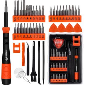 STREBITO Precision Screwdriver Set 43 in 1 Torx Screwdriver Set with T5 T6 T8 T15 P5, Small Tool Kit for Ring Doorbell, Computer, Laptop, iPhone, Eyeglass, Xbox, PS4 PS5, Switch, Watch, Electronics