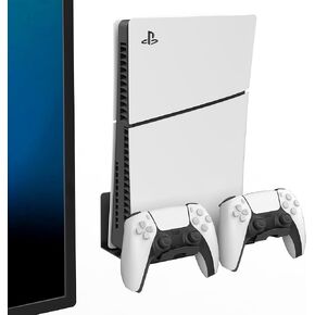 حامل وحدة تحكم الألعاب Monzlteck على الحائط + 2 حامل وحدة تحكم، متوافق مع PS3، PS4 Pro/Slim، PS5 Slim/Pro، Xbox 360/One S/One X
