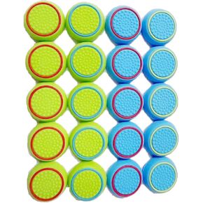 20 Pcs Controller Thumbstick Caps Replacement Silicone Touch Controller Rocker Cover for PS3 / PS4 / PS5