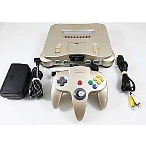 Limited Edition Gold Nintendo 64 Console (Renewed)