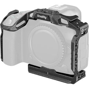 SMALLRIG Black Mamba Camera Cage for Canon EOS R5 Mark II, Aluminum Alloy Camera Rig with Cold Shoe, 1/4''-20 & 3/8''-16 Threaded Holes, Built-in Quick Release Plate for Arca-Type - 4975