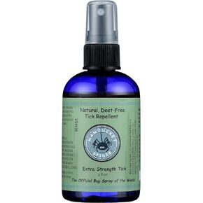 Nantucket Spider Extra Strength Tick Repellent Spray - 4 Ounce Travel Size | Natural Tick Repellent for People | Made in The USA with 100% Organic Essential Oils
