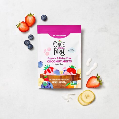 Once Upon a Farm Organic Coconut Melts, Mixed Berry, 8ct in Kuwait