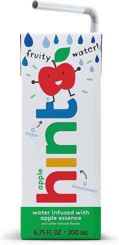 Hint Kids Water Apple, Pure Water Infused Apple, Zero Sugar, Zero Calories, Zero Sweeteners, Zero Preservatives, Zero Artificial Flavors, 6.75 Fl Oz (Pack of 32) in Saudi Arabia