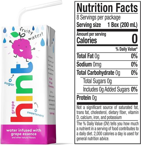 Hint Kids Water Apple, Pure Water Infused Apple, Zero Sugar, Zero Calories, Zero Sweeteners, Zero Preservatives, Zero Artificial Flavors, 6.75 Fl Oz (Pack of 32) in Saudi Arabia
