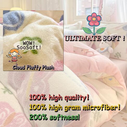 MorroMorn Twin Bedding Sets, Pink Rainbow Duvet Cover Set, Fluffy Comforter Covers Blanket Ultra Soft Kawaii Cute for Girls Kids Toddler Teen Women Twin/Twin XL Size in Saudi Arabia