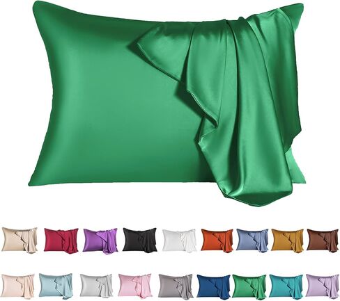 Mulberry Silk Pillowcase for Hair and Skin,Toddler Size Kids Silk Pillow Case with Hidden Zipper,Allergen Proof Dual Sides Soft Breathable Smooth Silk Pillow Cover(Toddler,Aqua Blue) in Saudi Arabia