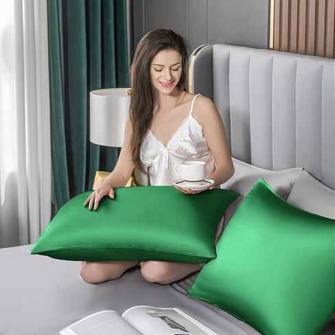 Mulberry Silk Pillowcase for Hair and Skin,Toddler Size Kids Silk Pillow Case with Hidden Zipper,Allergen Proof Dual Sides Soft Breathable Smooth Silk Pillow Cover(Toddler,Aqua Blue) in Saudi Arabia
