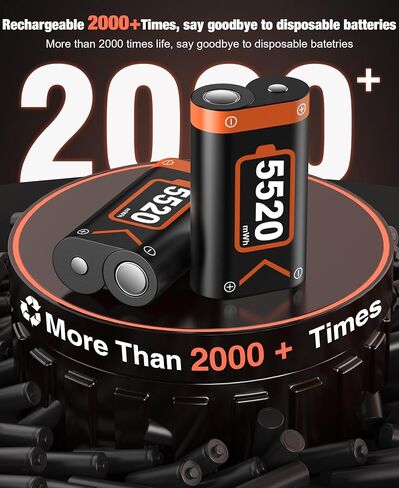 DINOSTRIKE Fast Charging 2X 5520mWh Xbox Batteries Rechargeable Battery Pack Charger Station for Xbox One/Xbox Series X|S Xbox One S/Xbox One X/Xbox One Elite Wireless Controllers in Saudi Arabia