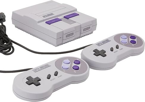 وحدة تحكم ألعاب الفيديو لـ SNES Classic Edition Spuer لنظام NES Mini، تحميل مسبق 21 مسؤول لألعاب SNES الأصلية، وصلة إلى تلفزيون عالي الدقة، التوصيل والتشغيل in Saudi Arabia