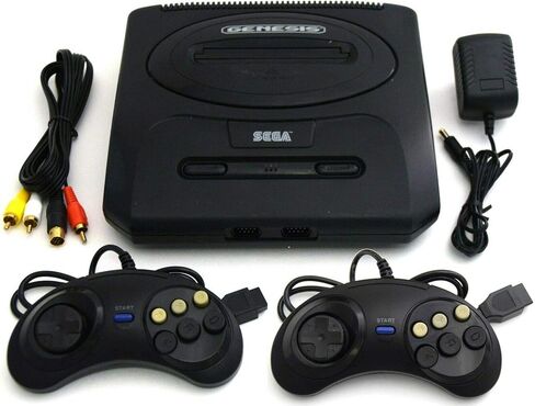 SEGA Genesis 2 Slim MK-1631 Video Game System Bundle with TWO Controllers Classic 2nd Generation (Renewed) in Saudi Arabia