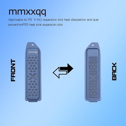 غطاء حوض الحرارة بفتحة توسيع PS5 M.2 SSD، مناسب لتبديد الحرارة PS5 NVMe SSD، مقاوم للغبار، مسامي، (أسود) in Kuwait
