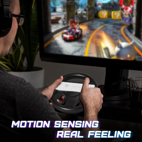 Steering Wheel for Wii Remote Controller - Steering Wheel for Wii Mario Kart - Racing Wheel for Nintendo Wii Games - Wii and Wii U Game Accessories - 2 Pack in Kuwait