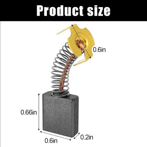 614367-00 Carbon Brush for Dewalt D24000 / DW713 / DW715 / DW716 Replaces BTS21-D04 5140024-30 0502025007 999044 Miter Saw (6pack) in Saudi Arabia