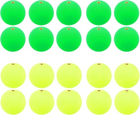 PATIKIL Fishing Bobber 24mm/0.9 Inch Dia, 30 Pack Slip Foam Floats Buoy Rig Stoppers for Crappie Trout Bass Fishing, Red,Green in Saudi Arabia
