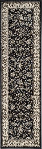 SAFAVIEH Lyndhurst Collection Area Rug - 7' Square, Grey & Cream, Traditional Oriental Design, Non-Shedding & Easy Care, Ideal for High Traffic Areas in Living Room, Bedroom (LNH340G) in Saudi Arabia