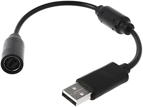 1 قطعة أسود USB الانفصال PC تمديد كابل الحبل محول محول ل Xbox 360 وحدة تحكم سلكية غمبد ، الملحقات in Saudi Arabia