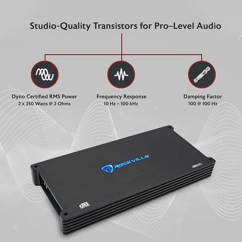 Rockville dB55 4000 Watt/1000w CEA RMS 5 Channel Amplifier Car Stereo Amp, Loud! in Kuwait