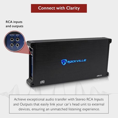 Rockville dB55 4000 Watt/1000w CEA RMS 5 Channel Amplifier Car Stereo Amp, Loud! in Kuwait