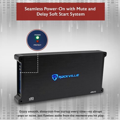 Rockville dB55 4000 Watt/1000w CEA RMS 5 Channel Amplifier Car Stereo Amp, Loud! in Kuwait
