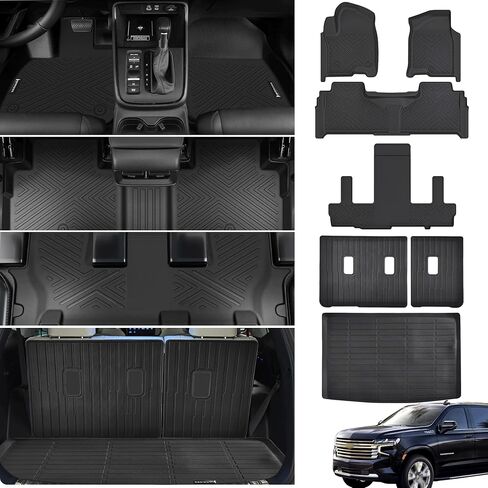 Floor Mats & Cargo Liner for 2021-2024 Nissan Rogue S/SV/SL/Platinum (NOT for Rogue Sport) All Weather TPE Protection Floor Liners Full Set with Trunk Mat for 2024 Nissan Rogue Accessories in Saudi Arabia