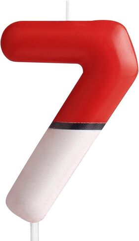 Cartoon Red White Birthday Cake Candle Anime Cartoon Number 5 Birthday Candles 5th Birthday Cake Topper for Cartoon Theme Party Anime Decorations Supplies Favors Gifts in Saudi Arabia