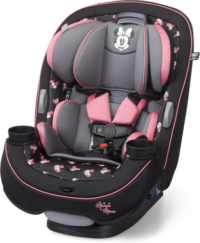 Disney Baby Grow and Go All-in-One Convertible Car Seat, Rear Facing Car Seat 5-40 pounds, Forward Facing Car Seat 30-65 pounds, Booster Car Seat 40-100 lbs, Minnie Charm in Saudi Arabia
