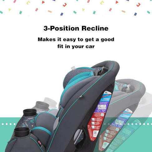 Disney Baby Grow and Go All-in-One Convertible Car Seat, Rear Facing Car Seat 5-40 pounds, Forward Facing Car Seat 30-65 pounds, Booster Car Seat 40-100 lbs, Minnie Charm in Saudi Arabia