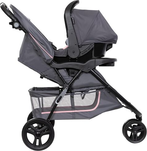 نظام السفر لعربة الأطفال بيبي تريند EZ Ride مع مقعد السيارة للرضع EZ-Lift™، فلامينجو بينك in Kuwait